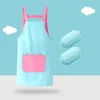 Conjunto de pintura infantil de dos piezas - manga azul empolvado