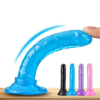 Real Female Dildo Soft Jelly Penis Suction Cup Lesbian Masturbator for Vagina Anal Plug Female Dildo Adult Sex Toy