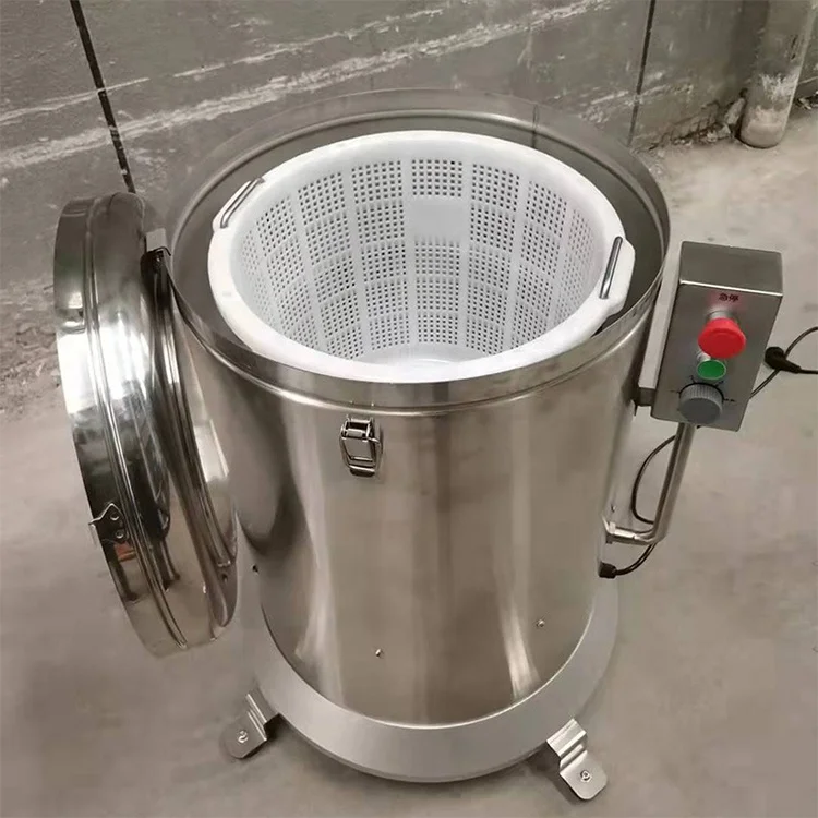 Potato Chips Centrifugal Dehydrating Machine Salad Rotating Centrifugal Vegetable Dewatering Machine
