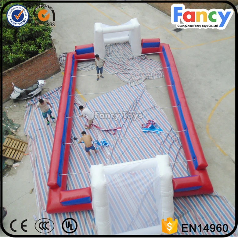 CE Certified Small Inflatable Soccer Field Used for Football for Christmas Air Inflatables Inflatable Castle