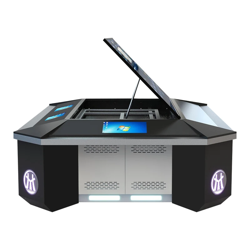 Customizable Luxury Workstation Modular Console, Large Screen Command ...