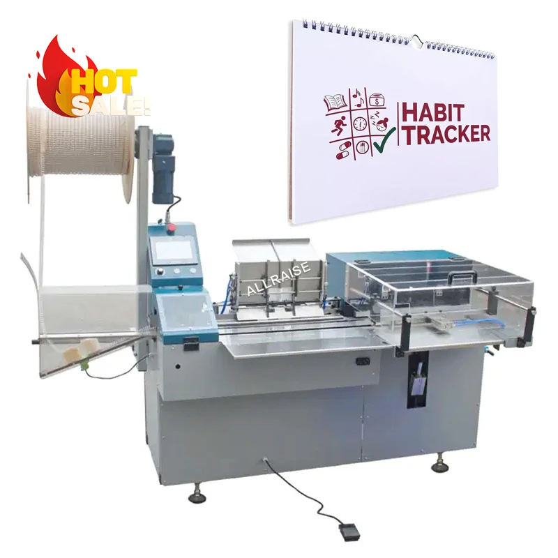 Automatic Electric Exercise Book Metal Coil Spiral Wire O Binding Machine for Calendar Double Loop Notebook Binding Machine