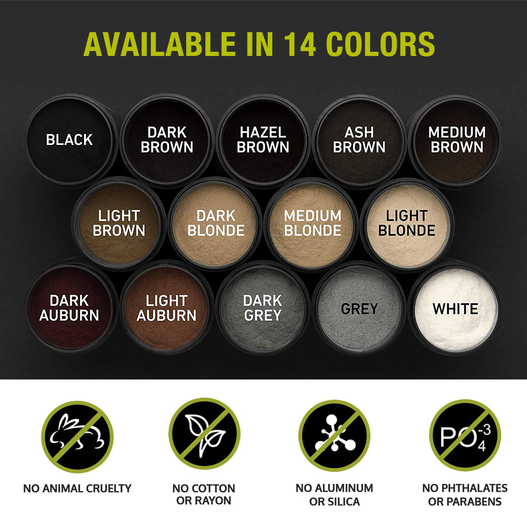 Частная этикетка аппликатор пучки волос от облысения полный набор утепленная пудра волокна волос волокна