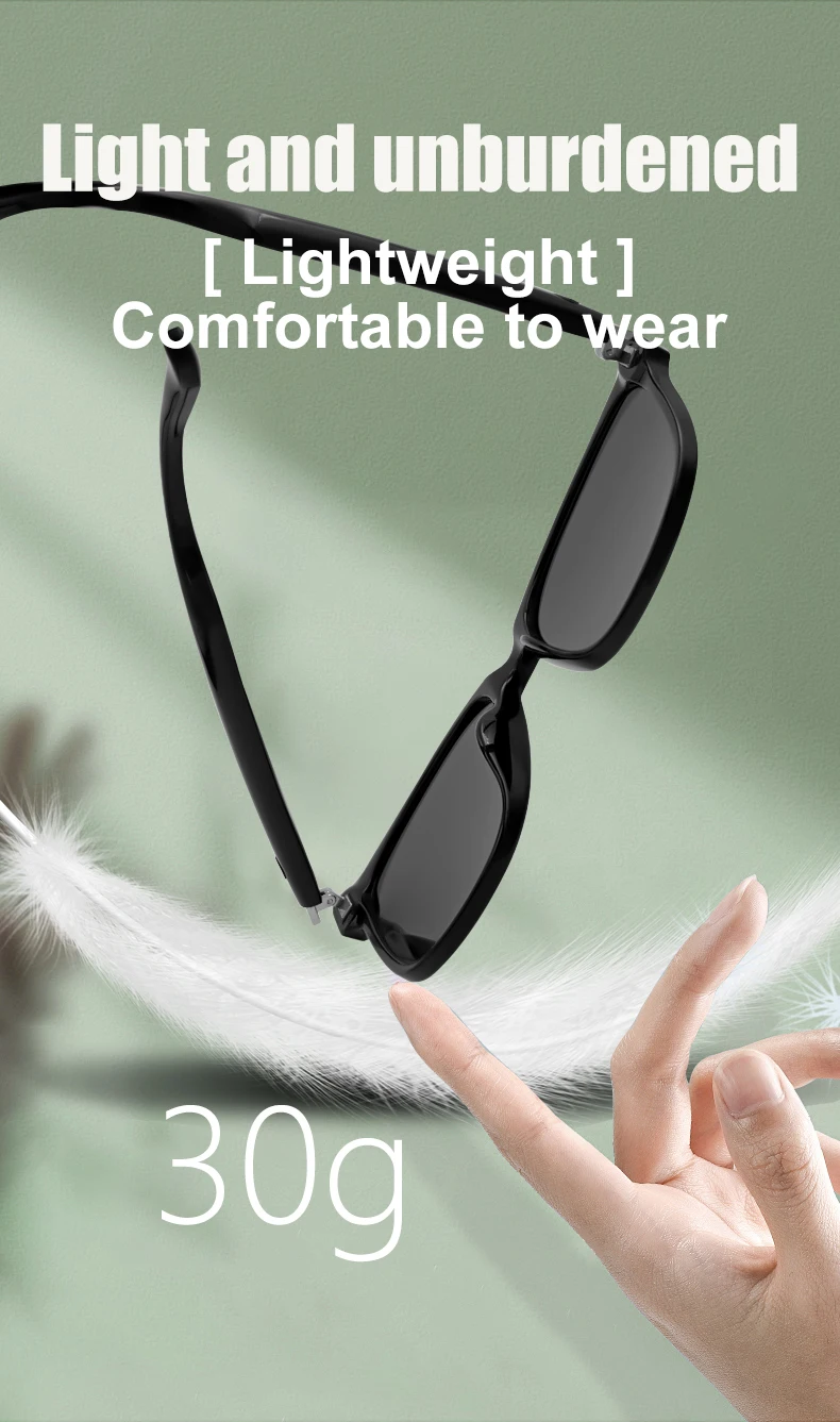 2026 GS08 Smart Wearable Headset with Wireless BT Call Music Intelligent Control Outdoor Fashion Sunglasses for Men Woman