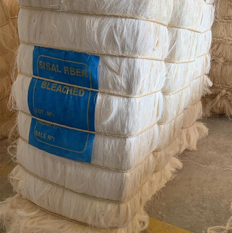 White Sisel Sisal Fiber Bleached for Gypsum - Super White Color