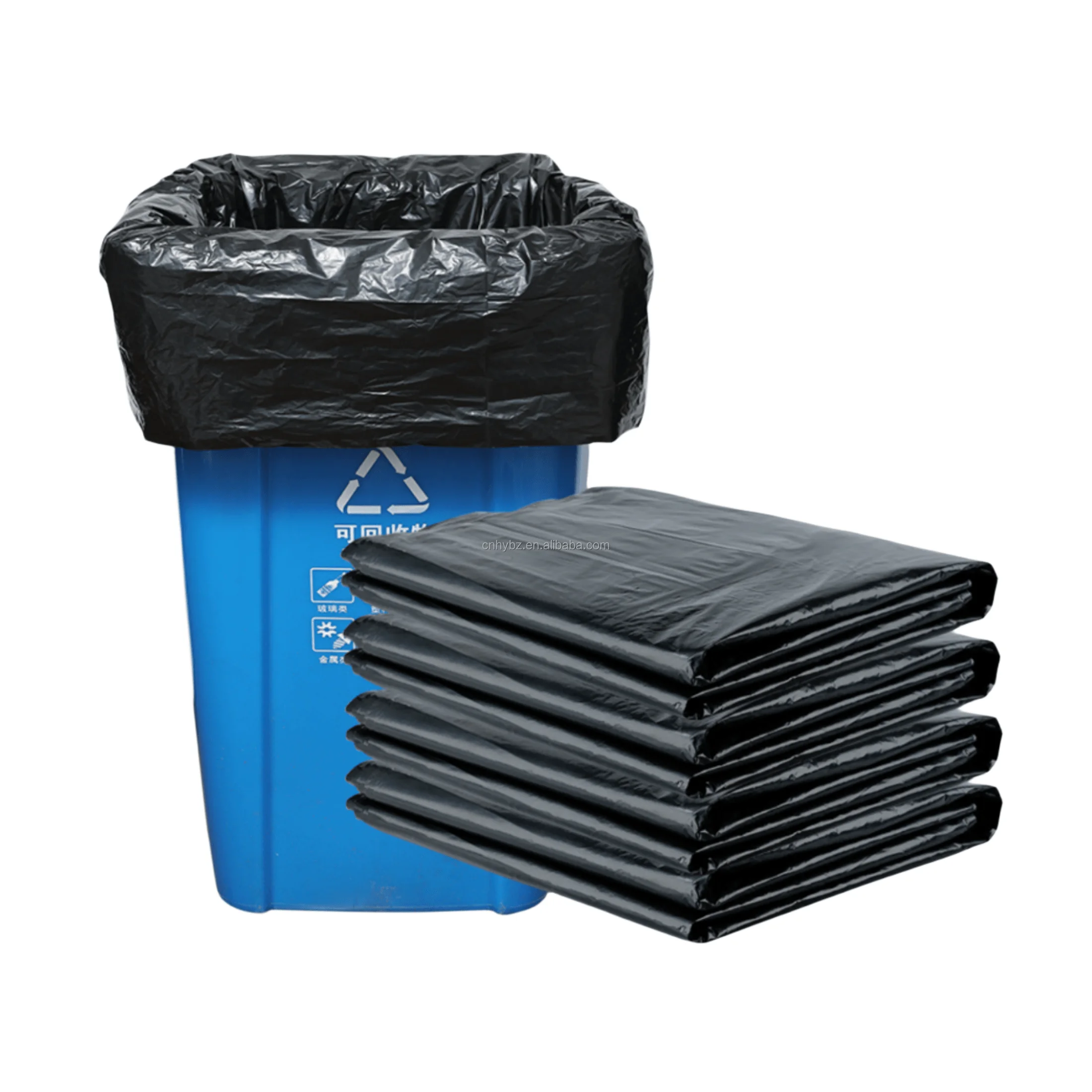 Garbage Sorting Large Pe Trash Rubbish Bags Commercial Thickened