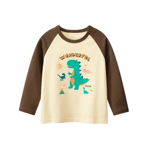 New Designs Autumn Breathable Kids Clothing Baby Boy Long Sleeve 100% Cotton Tshirts