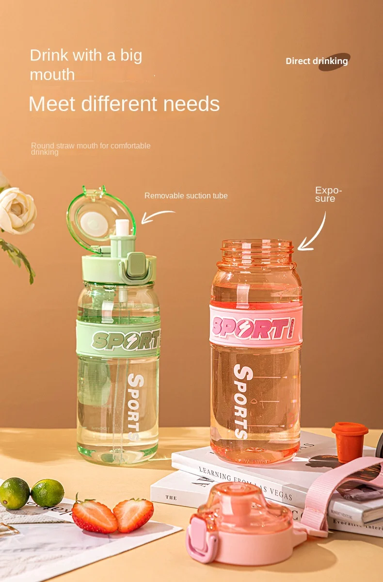 Wholesale 600ML Custom Sports Outdoor Plastic Drinkware Different Styles for Camping