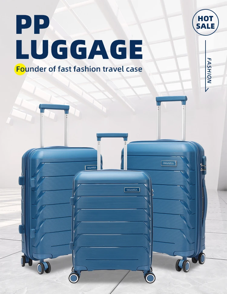 Omaska Pp Luggage Travel Bags Case Suitcase 20 24 28 Inch Pp Zipper
