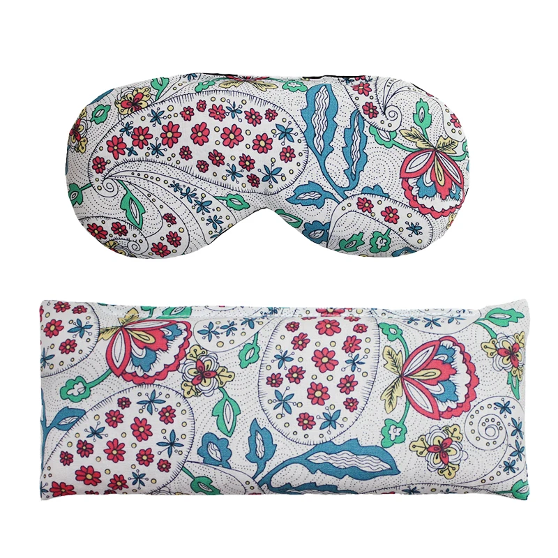 factory wholesale hot food pack microwave clay beads heat pack heat pad wrap weighted heated eye mask for pain relief