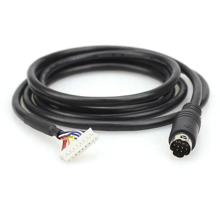 9-Pin Mini DIN to PH2.0 Shielded Extension Cable for Audio Video Industrial Control Factory Automation PLC Systems