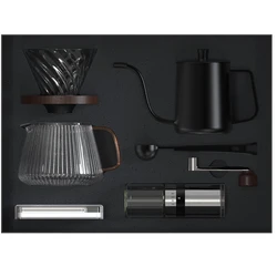Набор для кофе V60, керамическая кофемолка, чайник с капельным фильтром, дорожный мешок, подарочный набор, инструменты для бариста, наборы для кофе и чая эспрессо