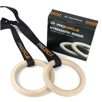 Деревянное кольцо для фитнеса высококачественное деревянное тренажерного