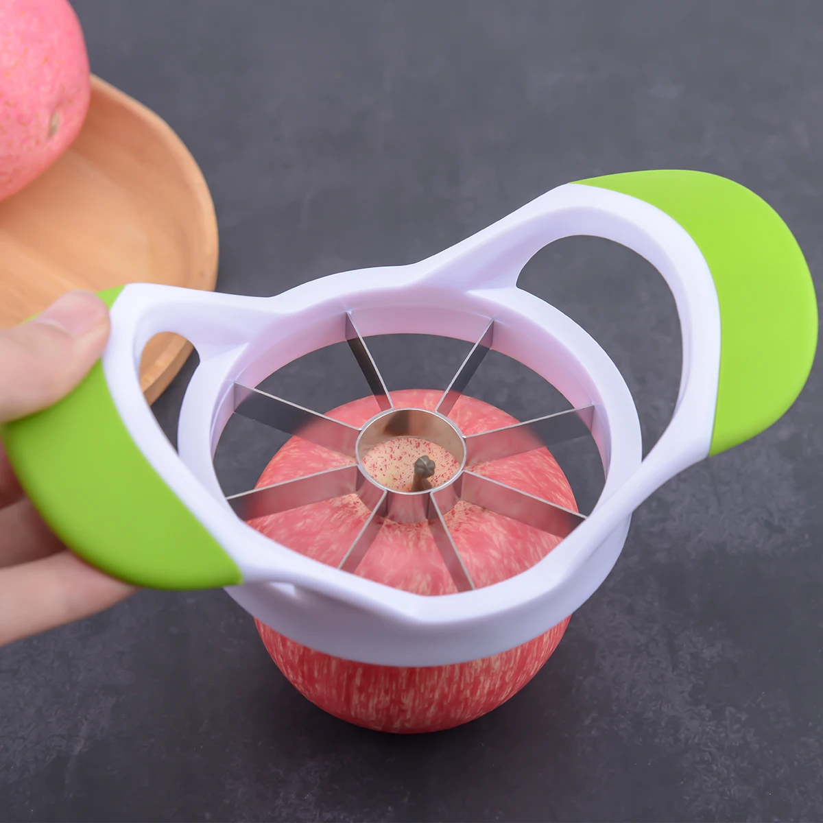 Durable 8 Blade Manual Stainless Steel Apple Slicer Corer Apple Divider