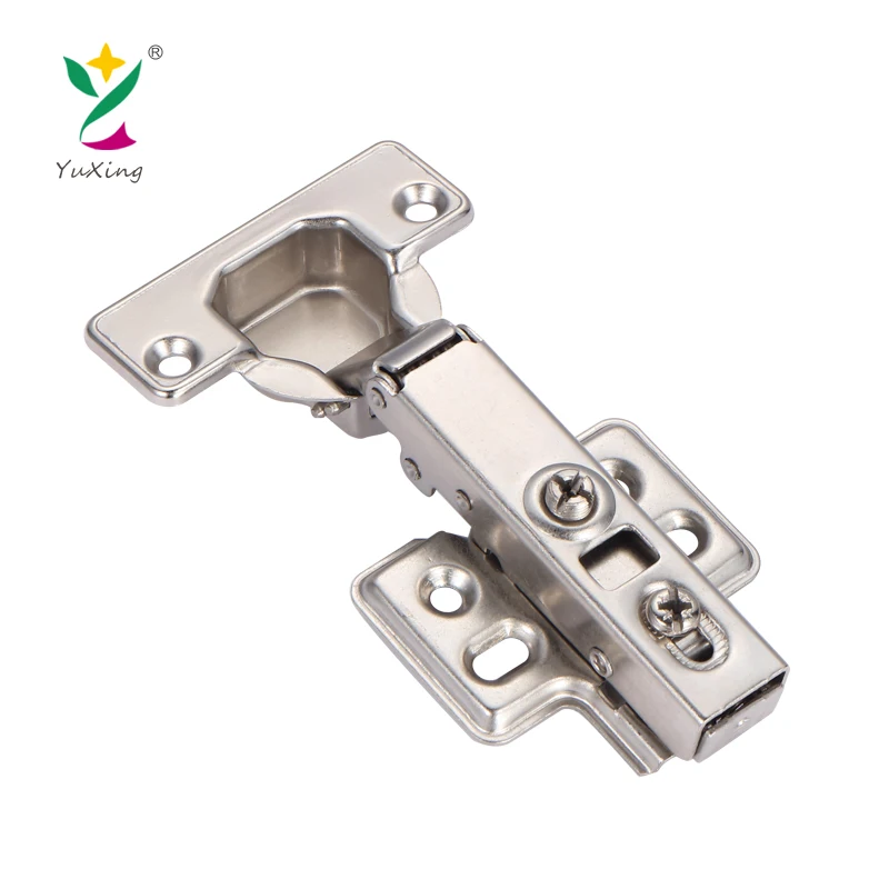 YUXING Furniture Fittings Open Self Closing Auto Hinge Clip on Kitchen Cabinet Door Hinges for Closet