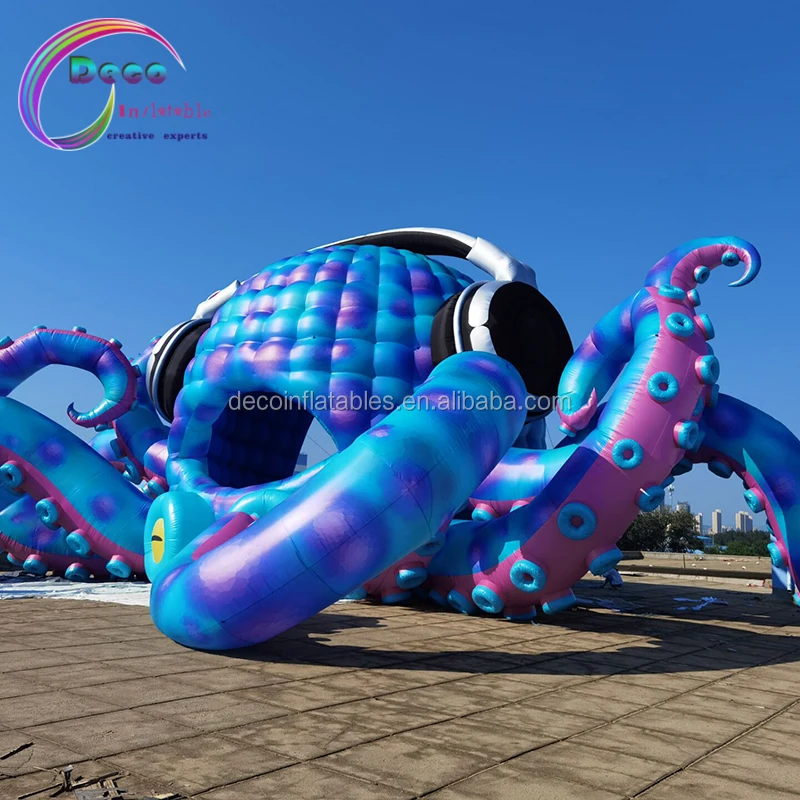 Giant Inflatable Stage Inflatable Dj Octopus Stage for Music Props