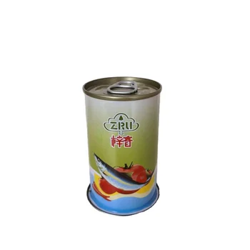 Custom Design 202*308 Empty Sardine Cans 155g 170g Tin Cans Packaging With 200# 202# Easy Open Lids