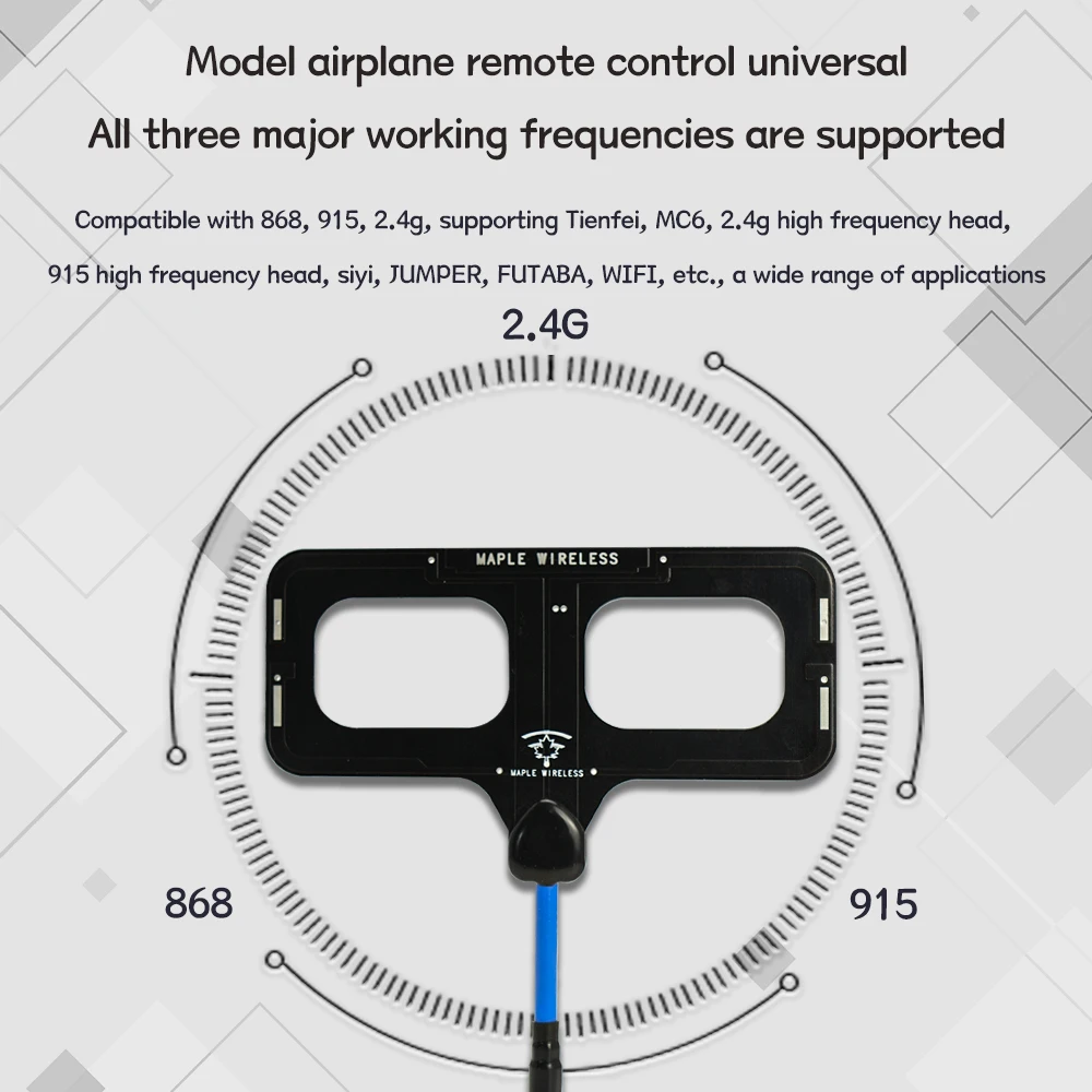 Good Transmission 868 2.4G 915 Antenna RC Airplanes Remote Control Universal Supports MC6 SIYI WIFI FUTABA details