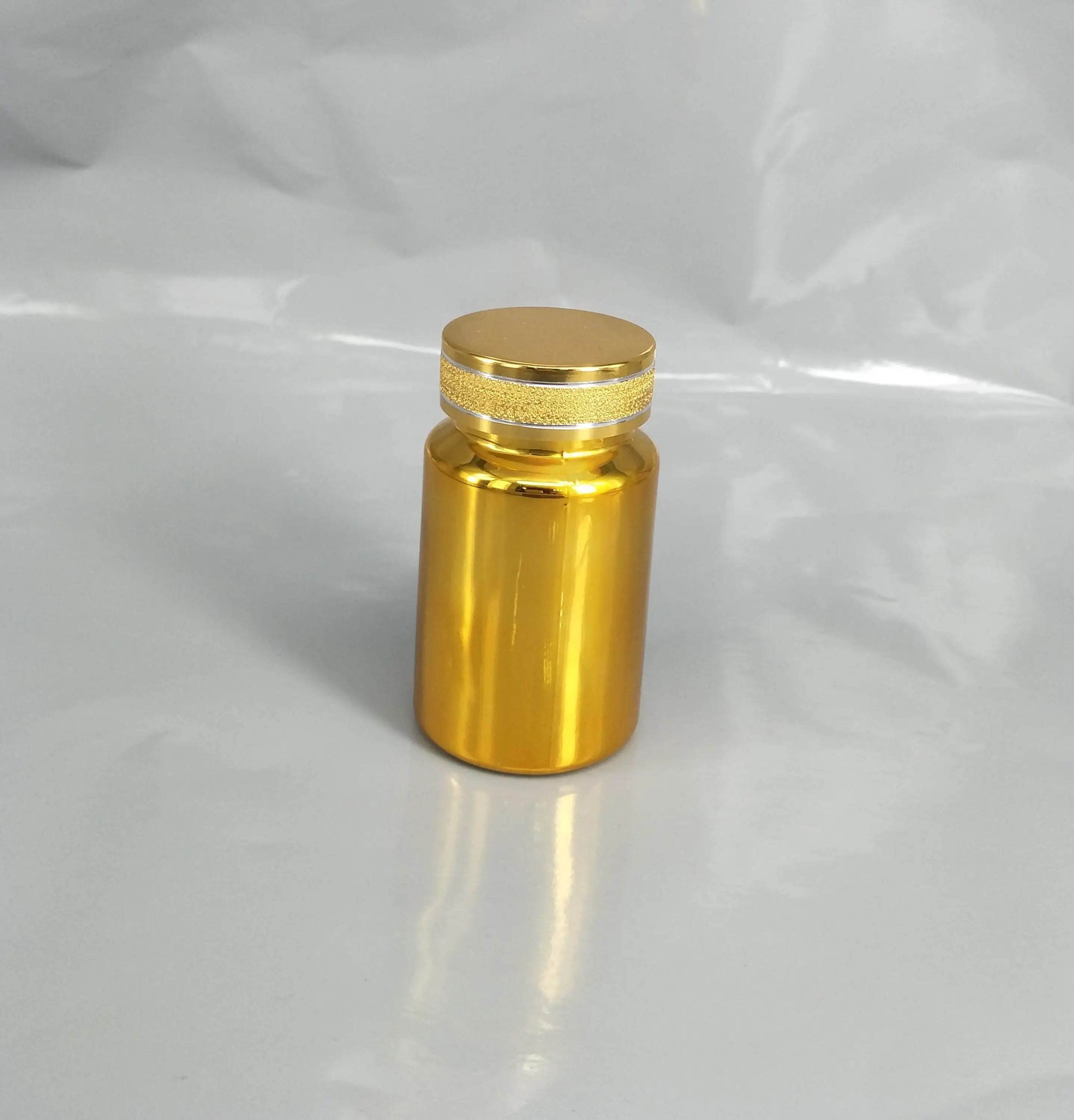 120ml PET Gold Plating Pill Supplement Bottles