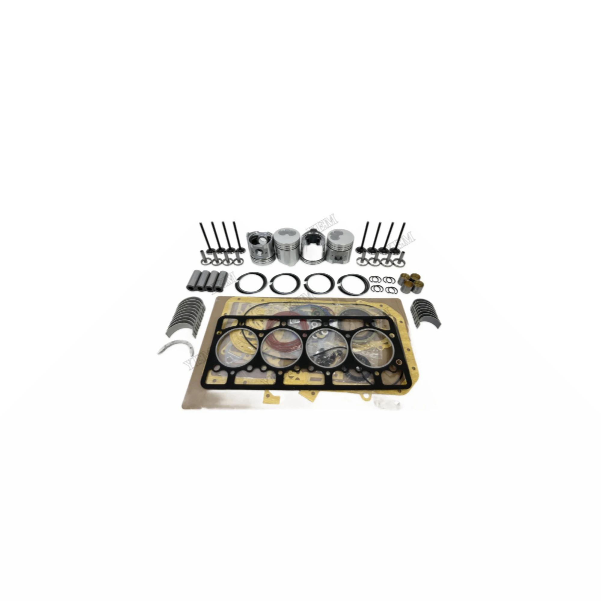 4D94 Overhaul Repair Kit With Cylinder Gasket Set Piston Rings Bearing Valves Fits for Komatsu Engine Parts