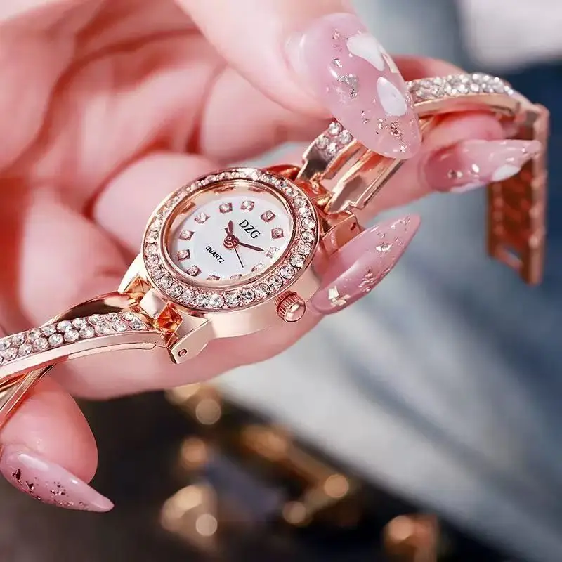 Elegant Diamond-Studded Women's Smartwatch