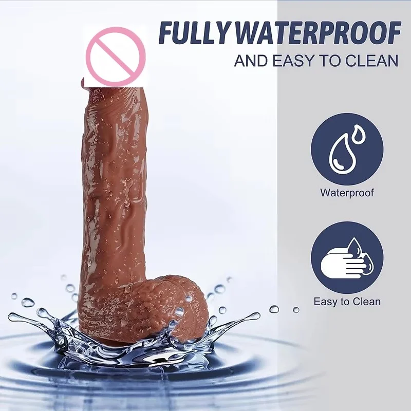 Water-jet Dildos Extruding Highly Simulated Phallus with Water-jet Feature  for Adult Female Masturbation Sex Toys