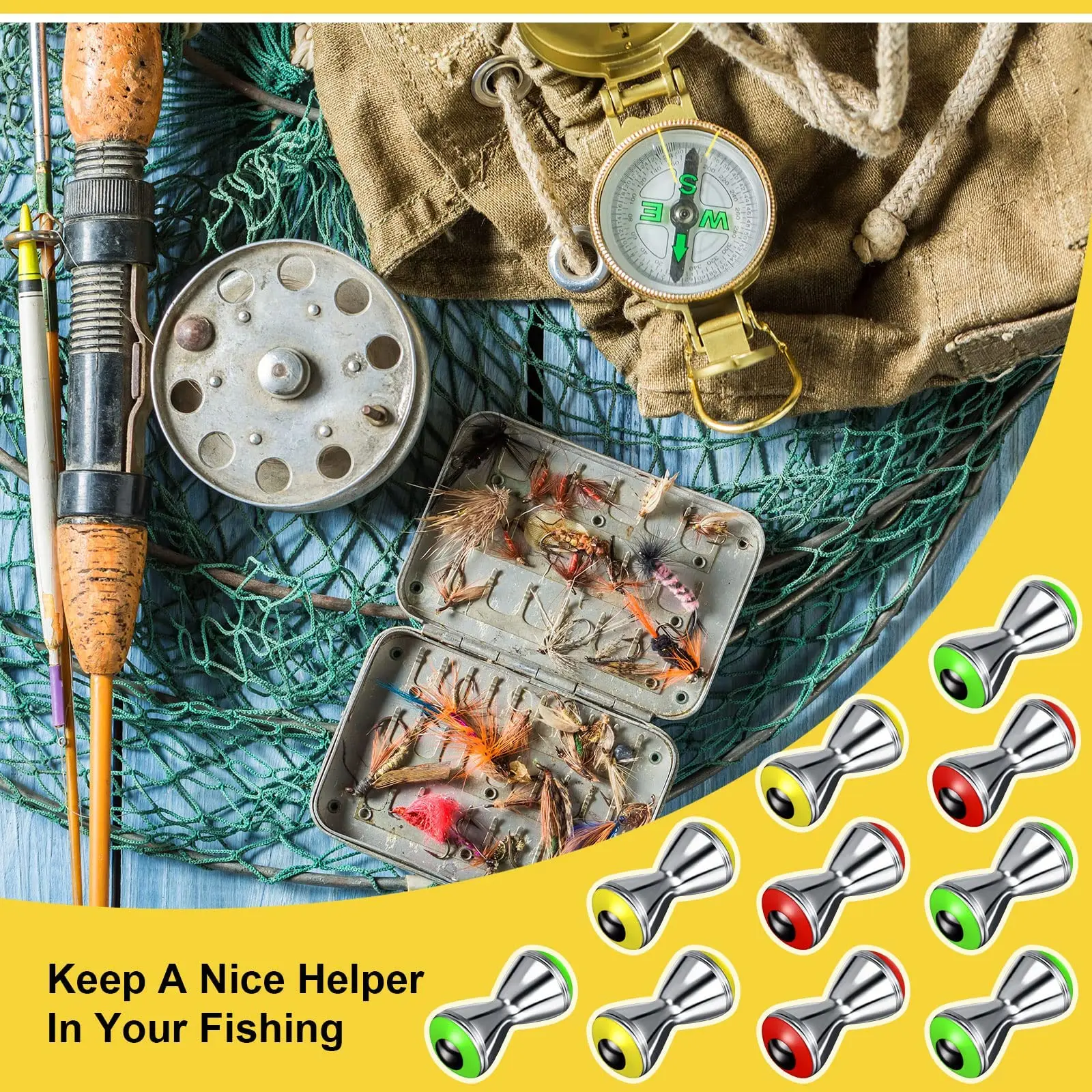 Lure Making Materials Realistic Fishing Weighted Eye Alloy Tungsten Fly