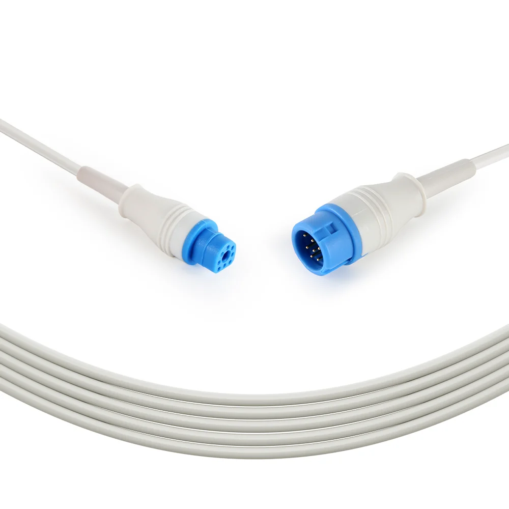 Medical Accessory Spo2 Extension Cable for Phiillip M1722A Spo2 Adapter Cable for Patient Monitors Factory Supply