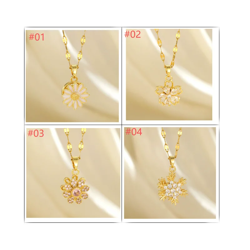 Gold Moonstone Sun Spinner Necklace - Stress Relief