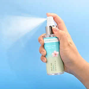 Private Label High Quality Professional DHA Sunless Self Tanning Spray Face Mist Tanner Skin Natural Sun Kissed Tan