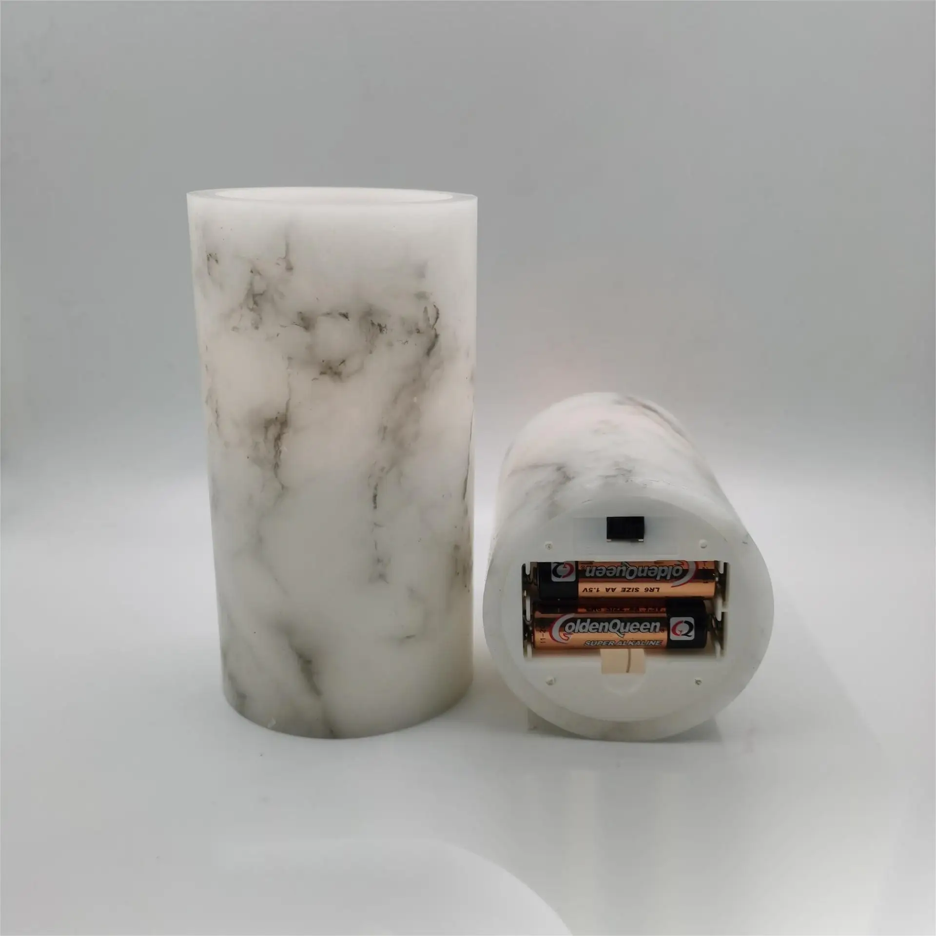 New Arrival Marbling Battery Operated Flameless Flickering Moving Led