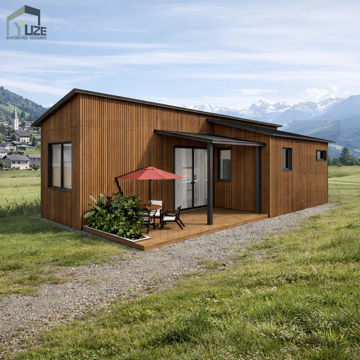 product prefabricated 20ft 40ft eco friendly insulated 2 4 bedroom residential living container house solution with pitched roof-1