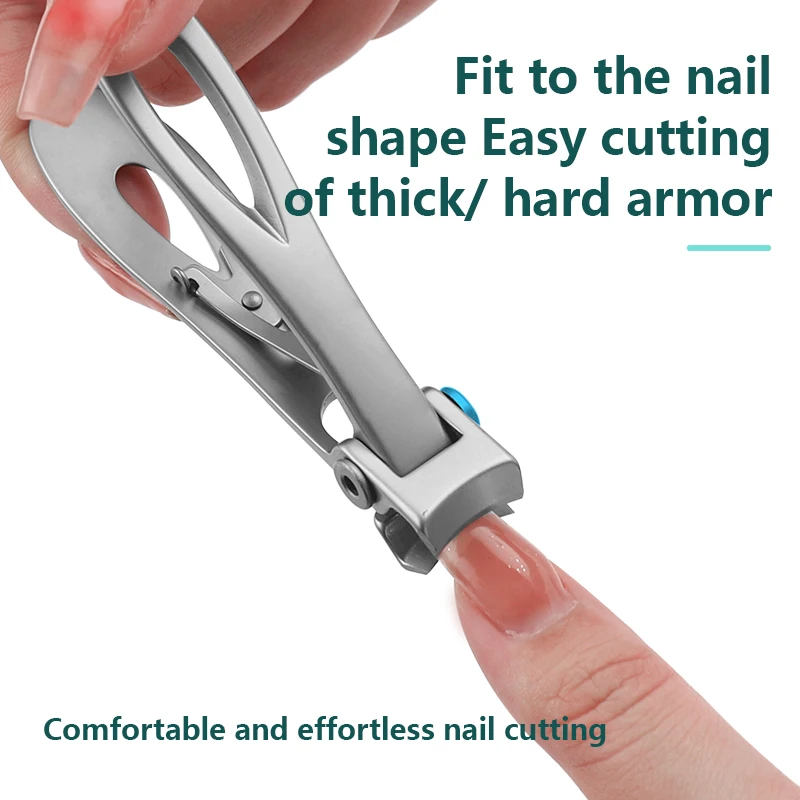 Высококачественные кусачки для ногтей из нержавеющей стали с улавливателем для маникюра ножницы для ногтей толстые жесткие ножницы для ногтей инструменты