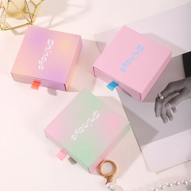 A1 Factory Customized Logo Luxury Design Gift Packaging Pendant Ring Necklace Paper Packing Box Jewelry Storage Jewelry Set factory