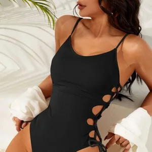 Side String Monokini Sexy One Piece Swimsuit Bikinis and Swimsuits Designer Swimsuit