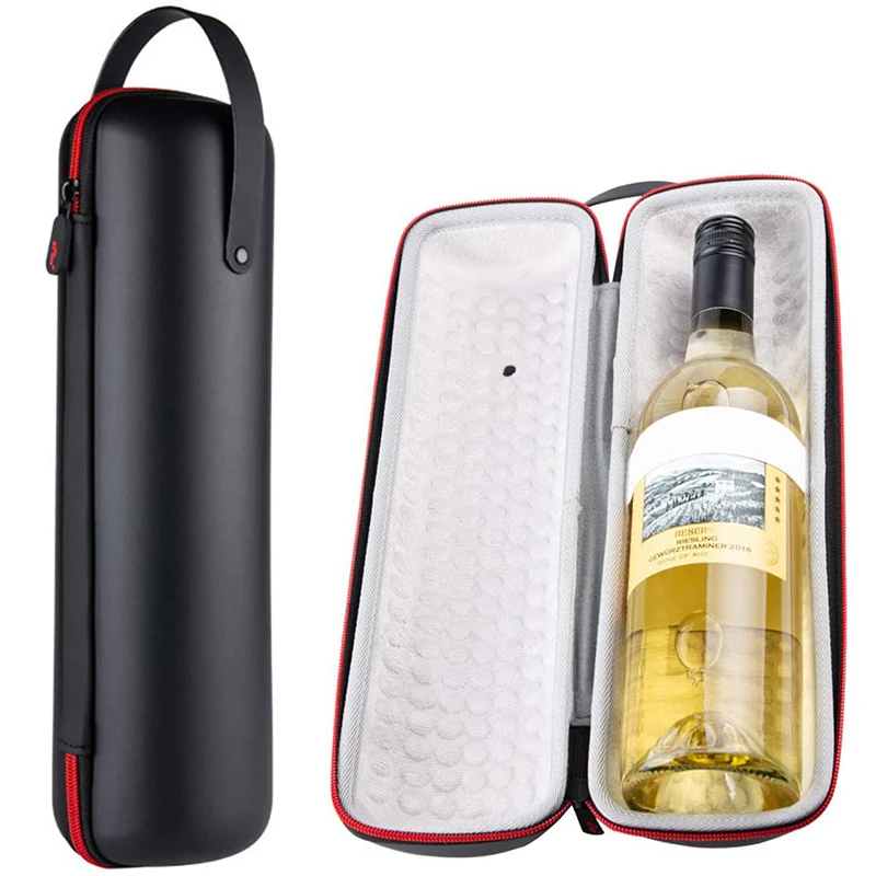 Neoprene Insulated Eco-friendly Waterproof Thermal Single Bottle Can Tote Carrier with Letter Pattern Customized Color & Size
