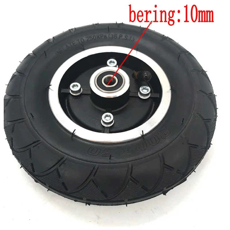 8 Inch Front Wheel Scooter with Drum Brake 200X50 Inflation Wheel Tyres Scooter for Xiaomi Mijia M365 Scooter Tire