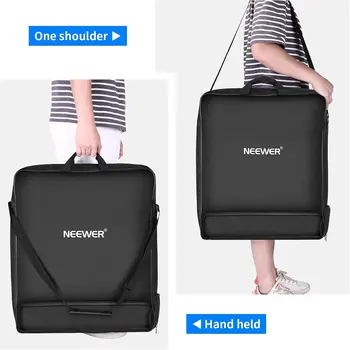 Neewer Photography Carrying Bag, Protective Case for 18" Ring Light and 21" Foldable Tripod Light Stand, 21"21"/5252cm detail image