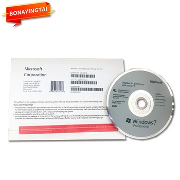 Windows 7 Professional OEM DVD Full Package ( 1set=10 pcs ) Software Send By DHL 6 Months Guaranteed