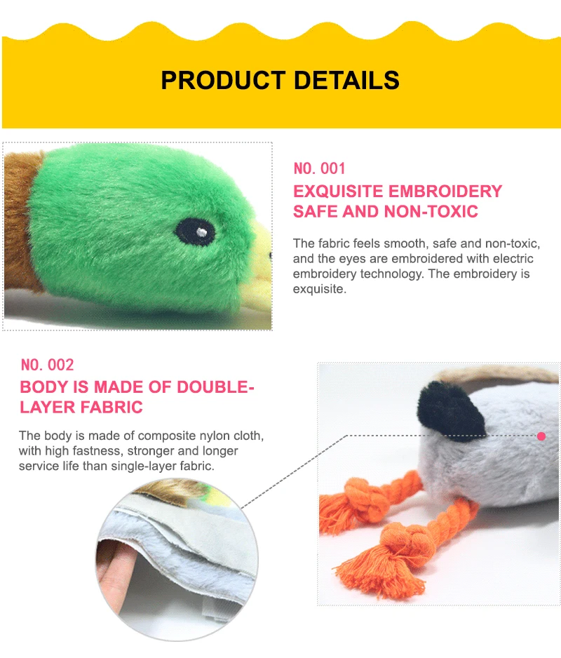 Promotional Animal Dog Toys Bulk Crinkle Chase Toy With Squeakers High Quality Pet Supplies Cute