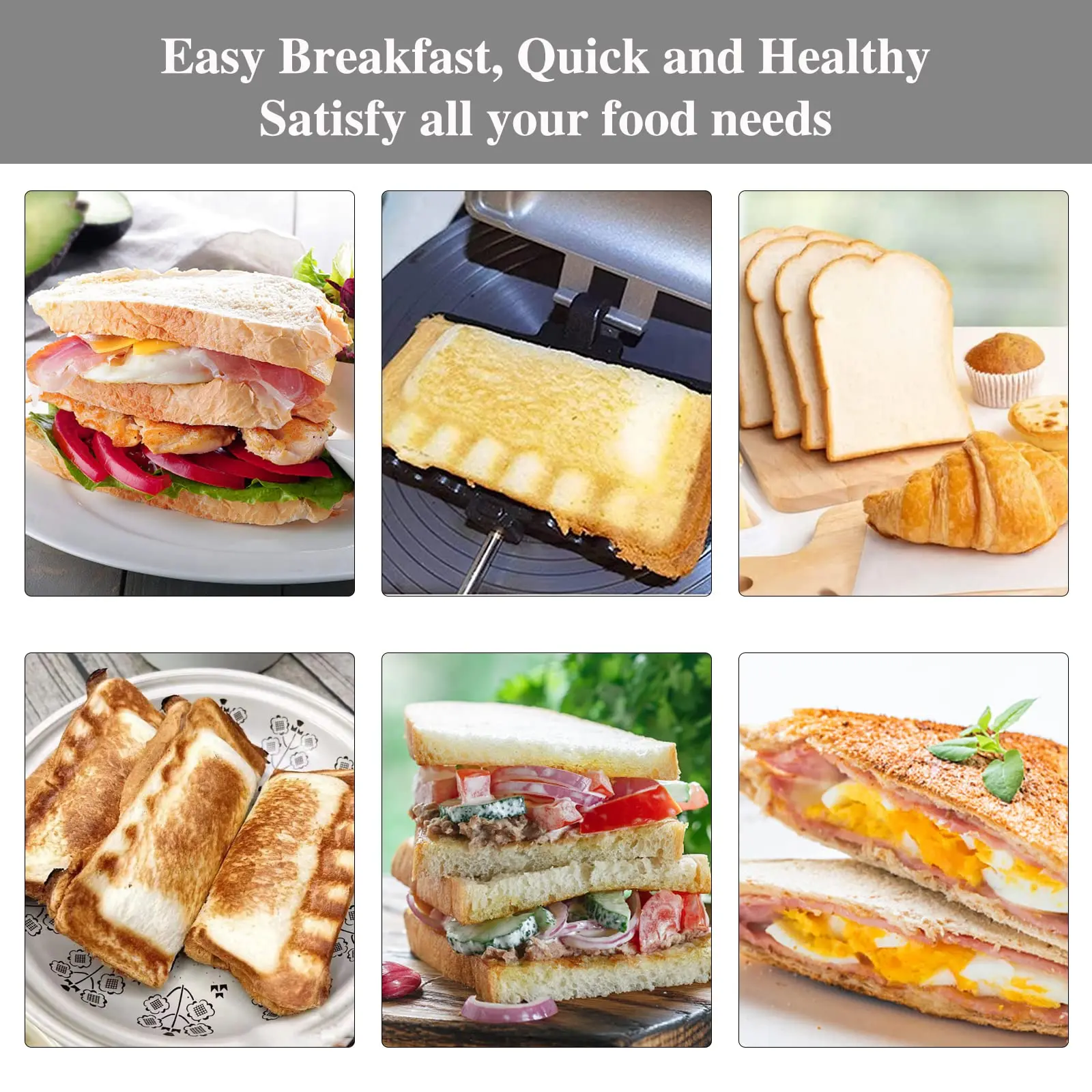 Double-sided Sandwich Fry Pan Non-Stick Durable