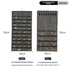 Jewelry bag with 48 compartments - gray