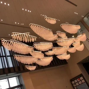 Contemporary Mediterranean Style LED Crystal Chandelier Modern Luxury Hanging Pendant Light for Home Hotel Villa Lighting