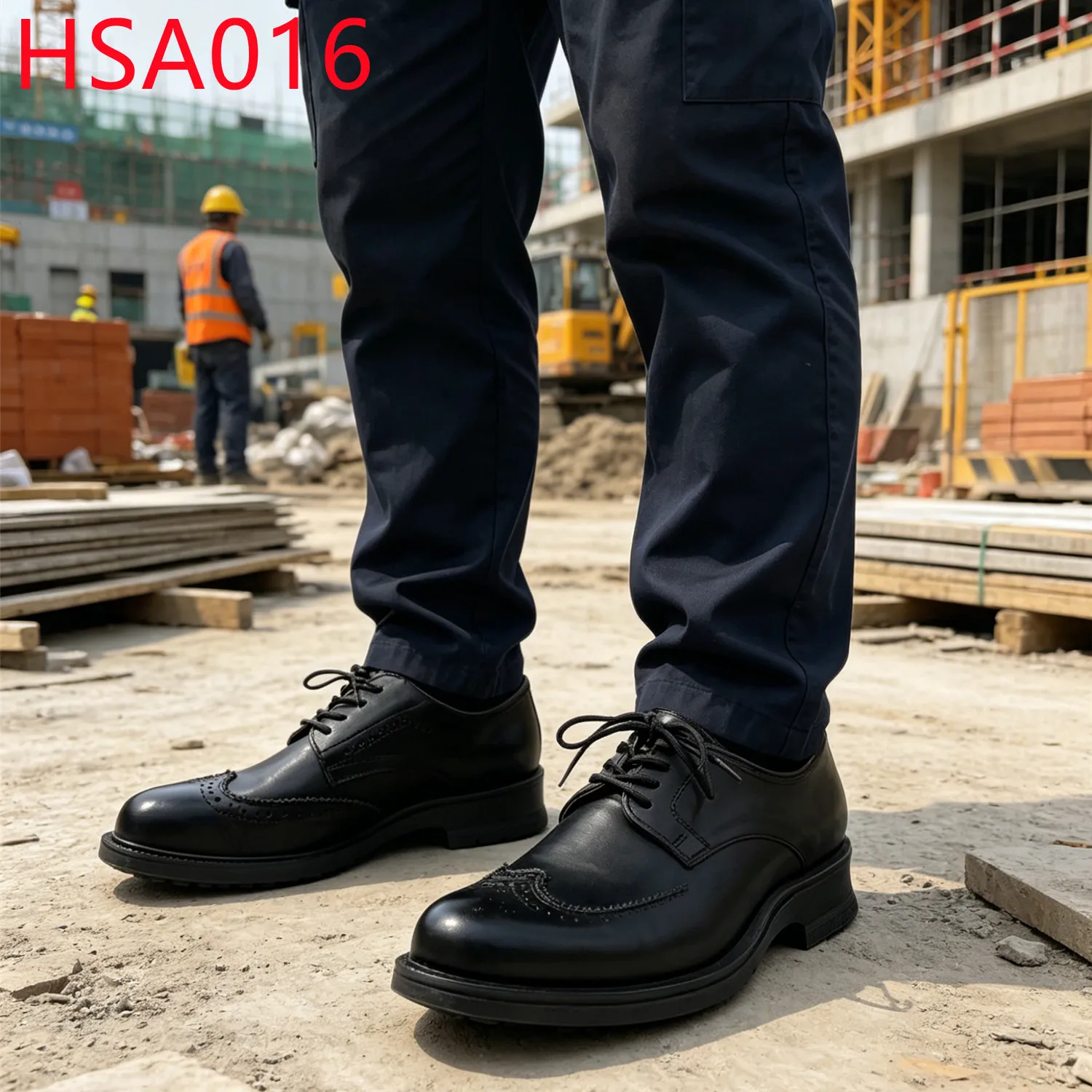 YYR,Construction Site Steel Toe Insert Manager Safety Shoes Factory Inspection Wingtip Style Security Footwear for Sale HSA016
