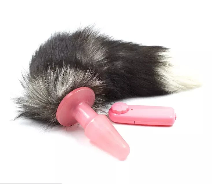Silicone Fox Tail Electrical Vibrating Anal Plug Animal Tail Butt Plug Sex Toys for Men Women Vibrator Silicone Fox Tail Electrical Vibrating Anal Plug Animal Tail Butt Plug Sex Toys for Men Women Vibrator