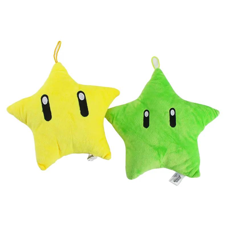 Plush Toys Yellow Power Star Pillow Soft Stuffed Plush Toys Doll Mario  Cushion Children Toy Christmas Gift