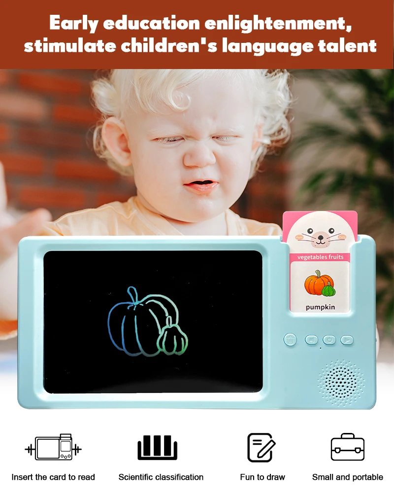 スマートでポータブルな言語啓発機声のある子供たち3〜6歳の子供のため