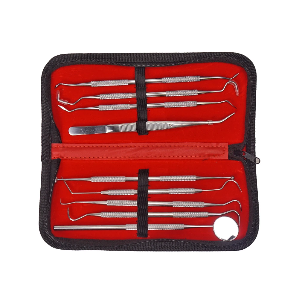 Набор для чистки зубов из нержавеющей стали 9 Упаковок