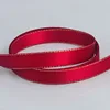 Borgoña con borde dorado - 2,2 cm * 10 yardas/rollo