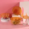 Orange Flower-Shaped Food Storage Lid Set (5 Pieces)